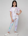 Nevada Jogger Pants Knit Splash Print Matching Jacket