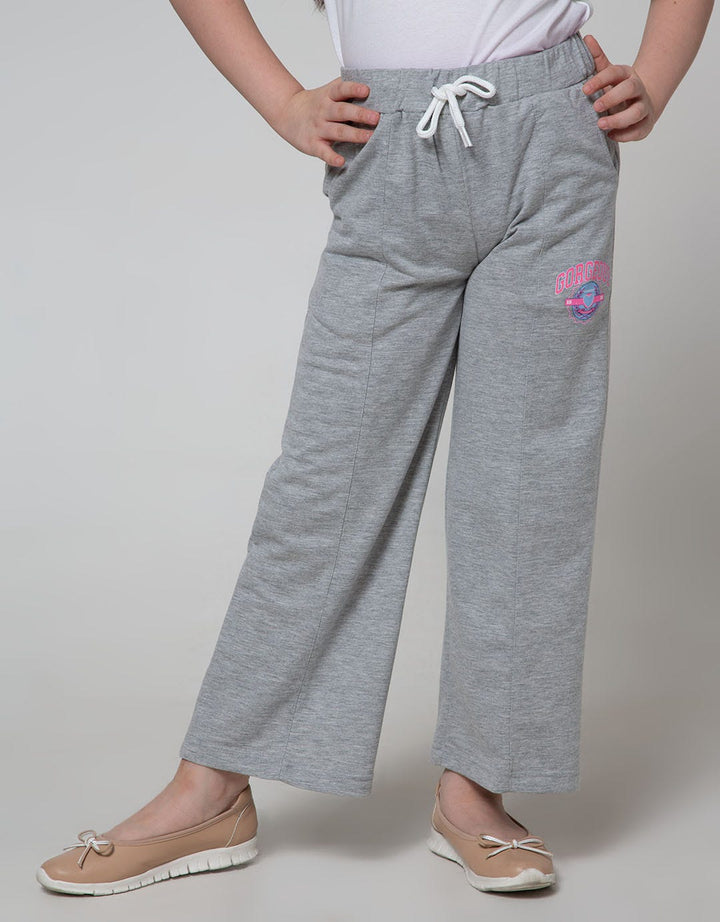 Nevada Jogger Pants Knit Wide Leg Print City London
