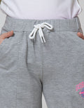 Nevada Jogger Pants Knit Wide Leg Print City London