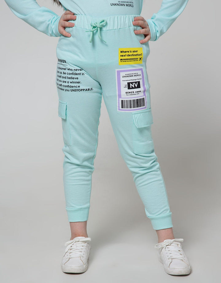 Nevada Jogger Pants Knit Cargo Pants With Patch