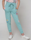 Nevada Jogger Pants Knit Daisy Print Basicri Right