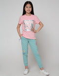 Nevada Jogger Pants Knit Daisy Print Basicri Right