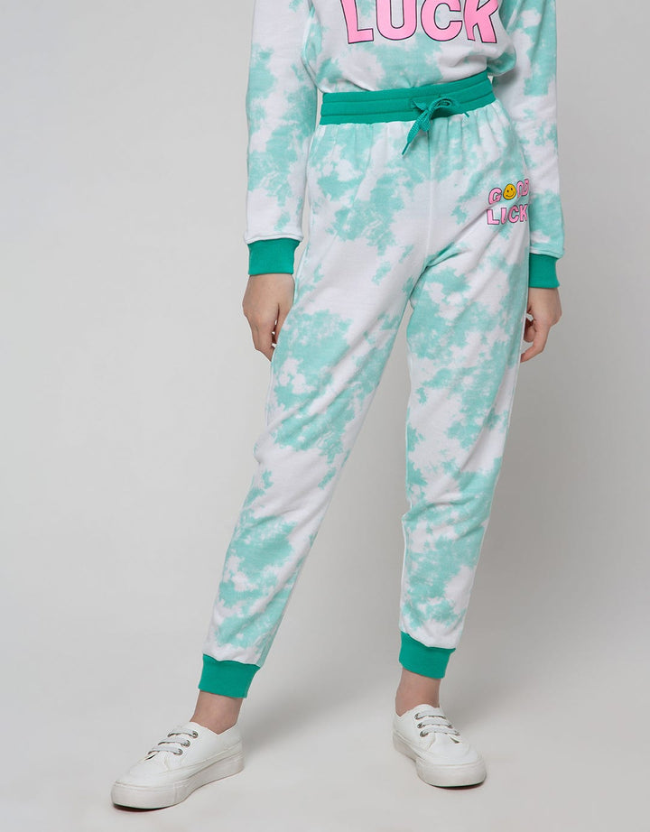 Nevada Jogger Knit Tie Dye Prt Good Luck