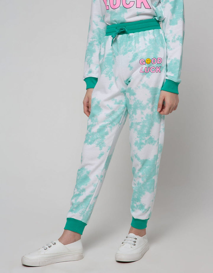 Nevada Jogger Knit Tie Dye Prt Good Luck