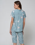 Nevada Short Sleeve Pyjama Capri Illama Jump