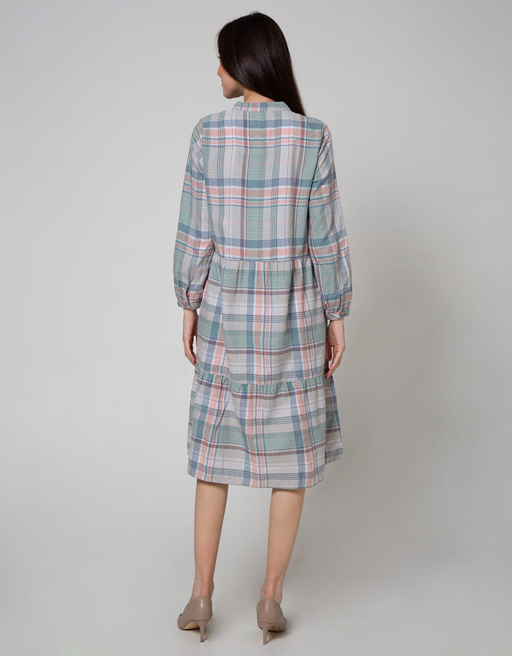 Triset Plaid Casual Dress