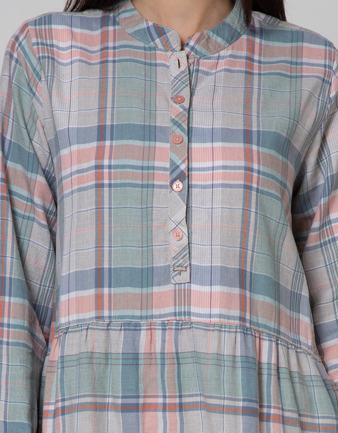 Triset Plaid Casual Dress