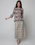 Triset Ladies Long Sleeves Blouse Print Flower