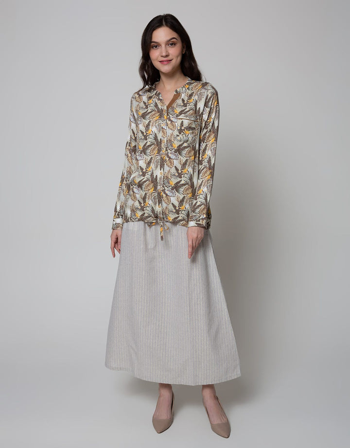 Triset Ladies Blouses Leaf Motif