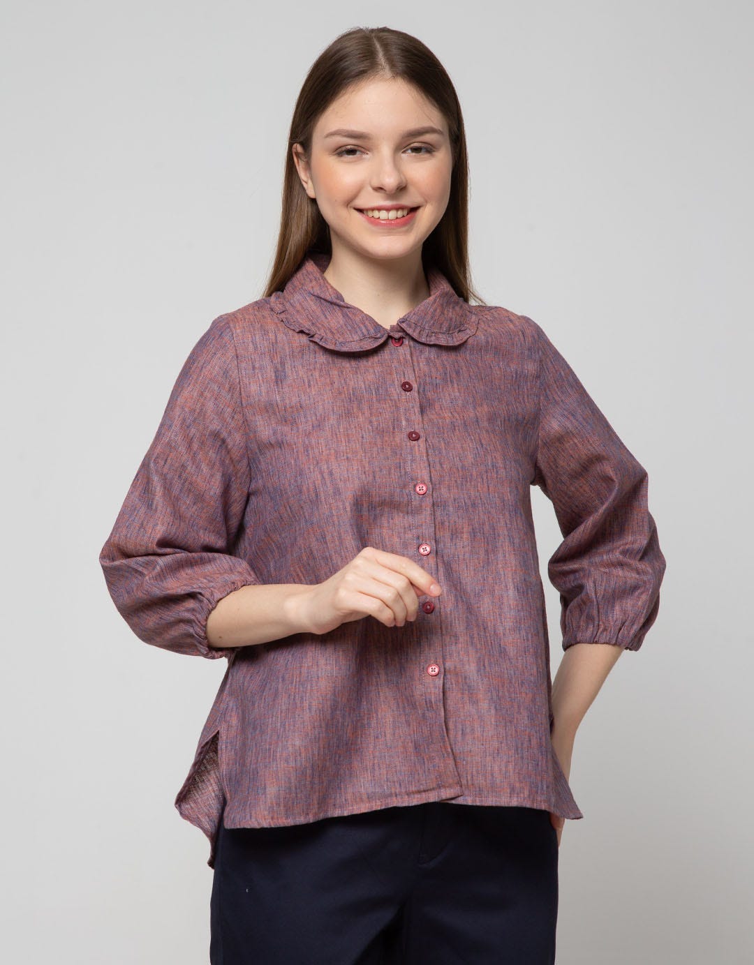 Triset Ladies Blouses Detail Neck