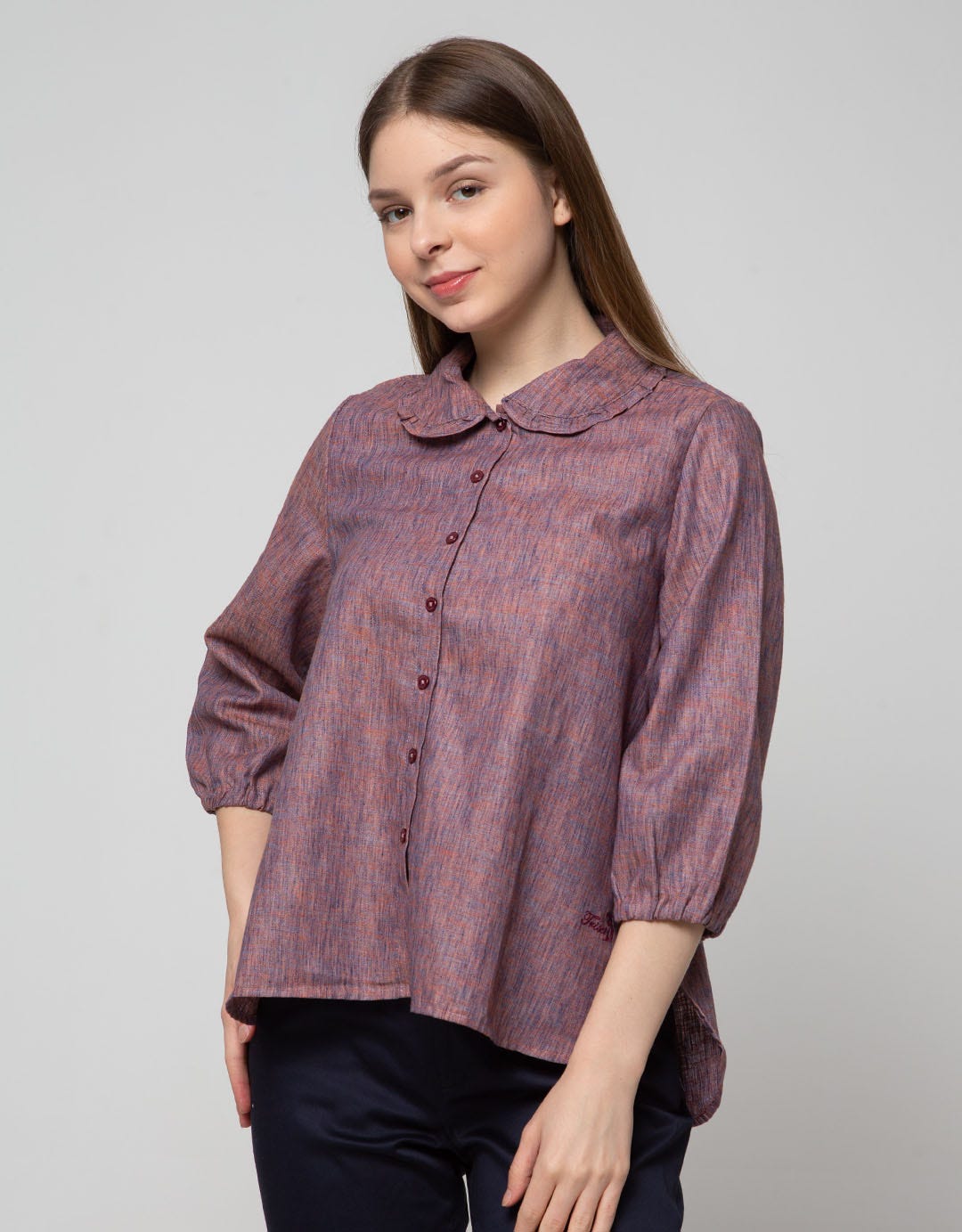 Triset Ladies Blouses Detail Neck