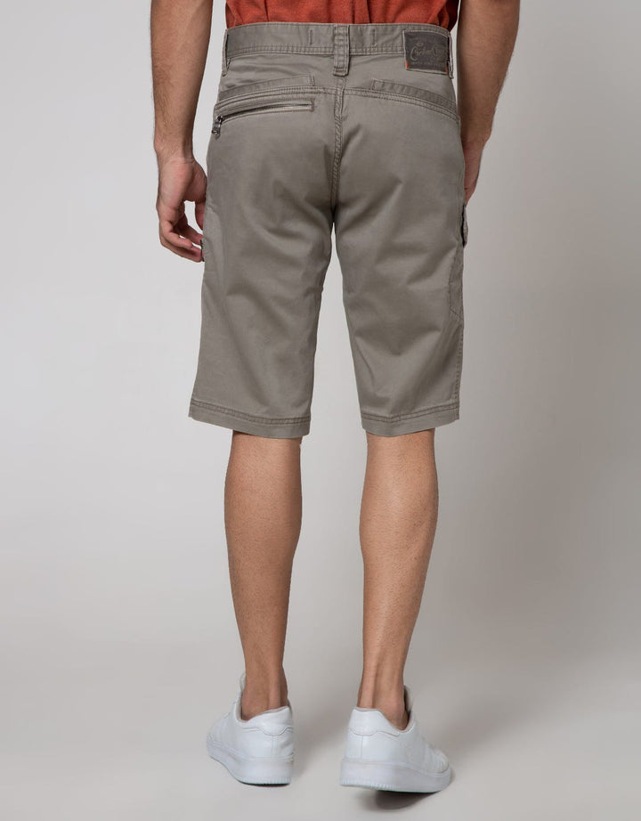 Cardinal Casual Short Pants With Zipper On Side