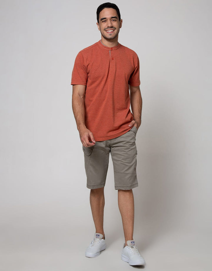 Cardinal Casual Short Pants With Zipper On Side