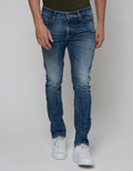 Watchout Jeans Long Pants With Washed Accent