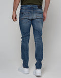 Watchout Jeans Long Pants With Washed Accent