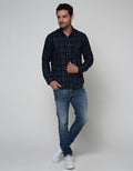 Watchout Jeans Shirt Checked Print Motif