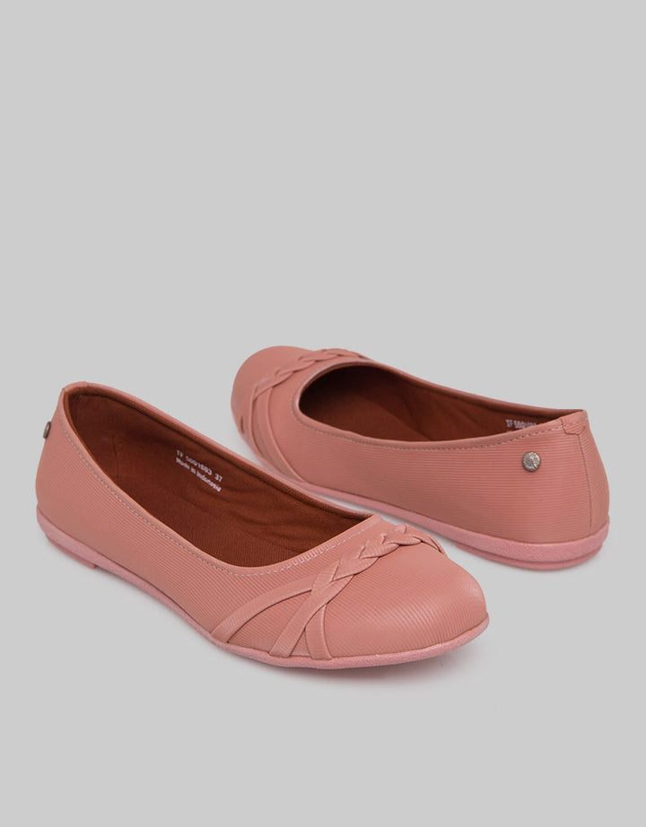 Triset Braid Round Toe Ballerina Flats