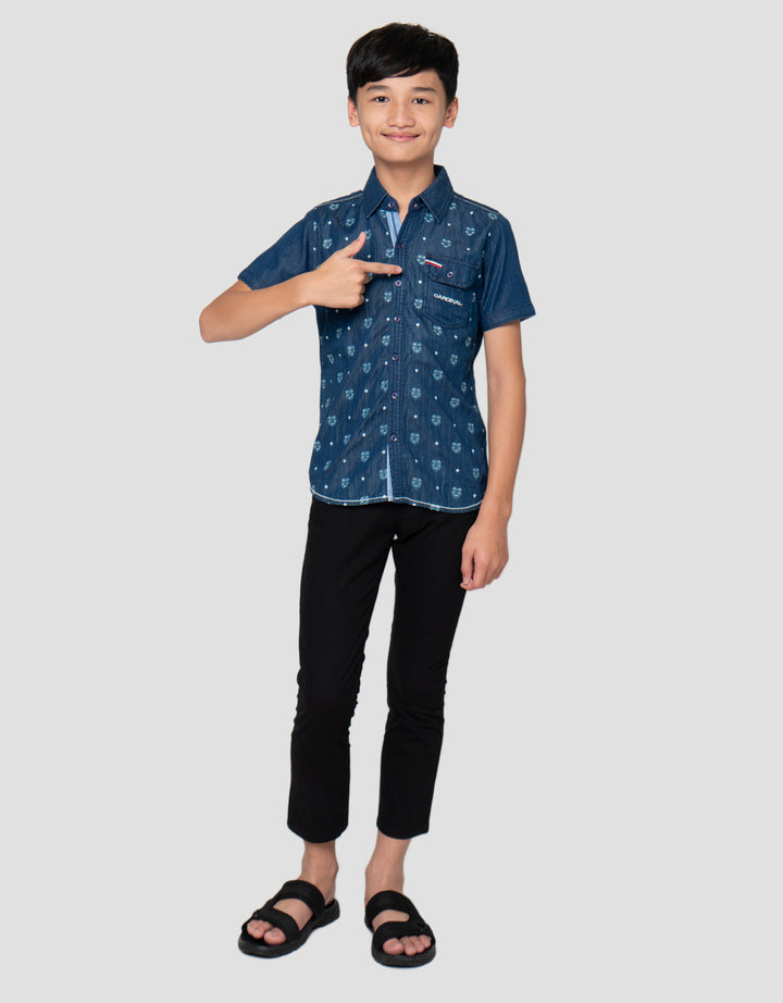 Cardinal Kids Boy Full Print Ball Kemeja Anak Laki-Laki