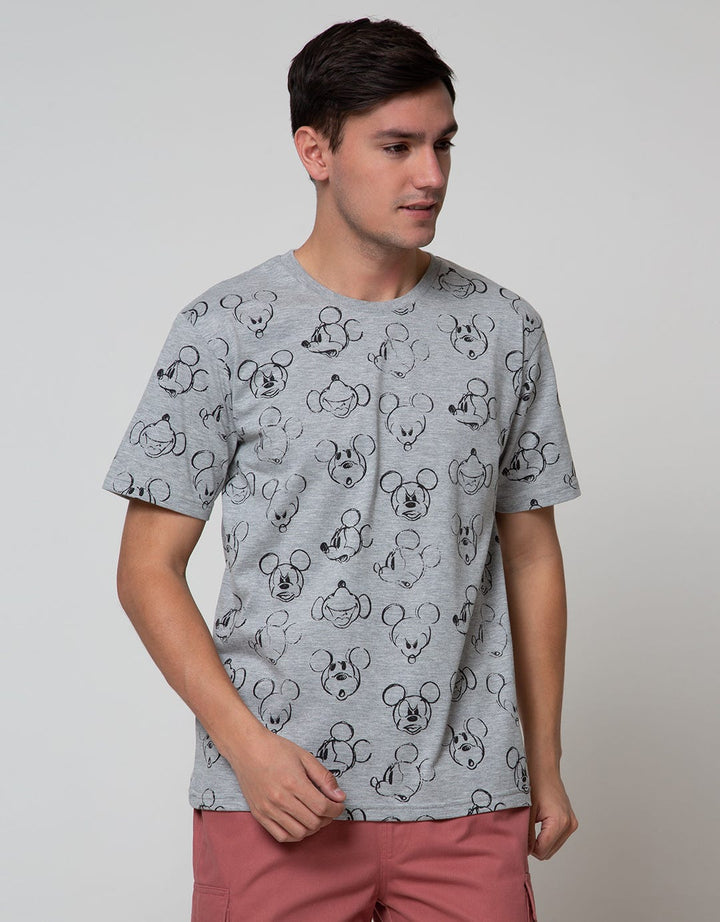 Disney Pattern Mickey Fullprint Short Sleeve T-Shirt