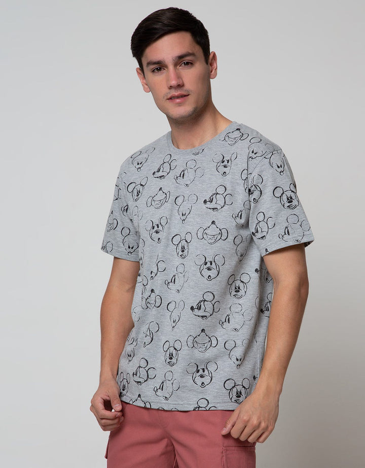 Disney Pattern Mickey Fullprint Short Sleeve T-Shirt