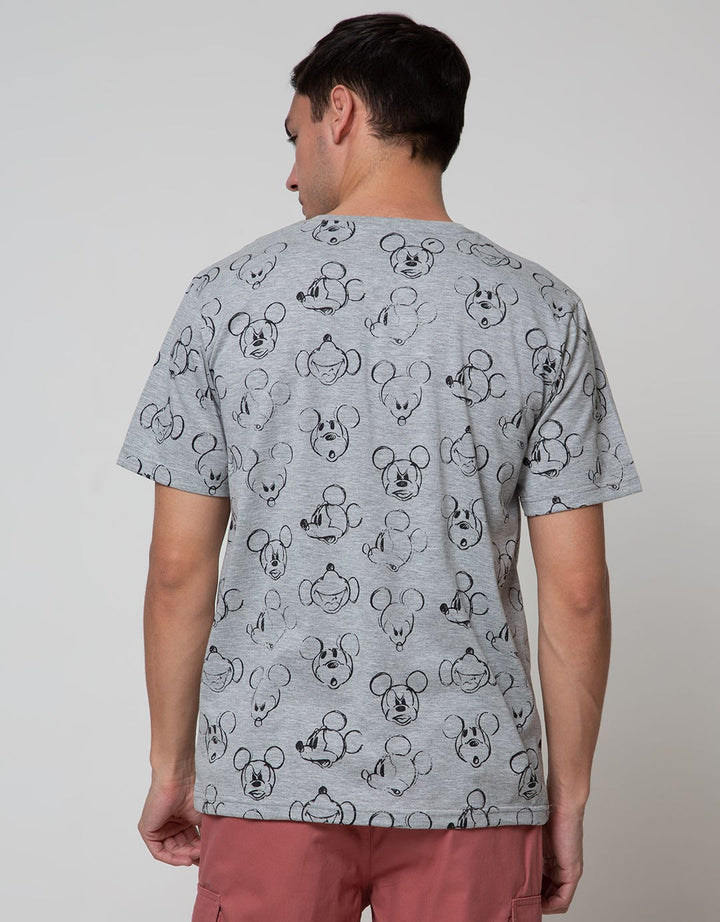 Disney Pattern Mickey Fullprint Short Sleeve T-Shirt