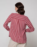 LS BLOUSE VNECK