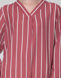 LS BLOUSE VNECK