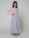 Nevada Long Sleeve Midi Dress Woven Overall Inner