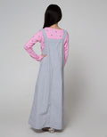 Nevada Long Sleeve Midi Dress Woven Overall Inner