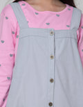 Nevada Long Sleeve Midi Dress Woven Overall Inner