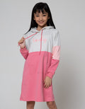 Nevada Long Sleeve Midi Dress Hoodie Cut N Sewn Print Glitter