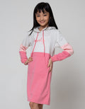 Nevada Long Sleeve Midi Dress Hoodie Cut N Sewn Print Glitter