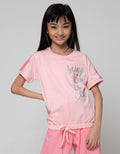 Nevada Short Sleeve T-Shirt Karet Bawah Glitter