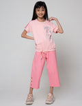 Nevada Short Sleeve T-Shirt Karet Bawah Glitter