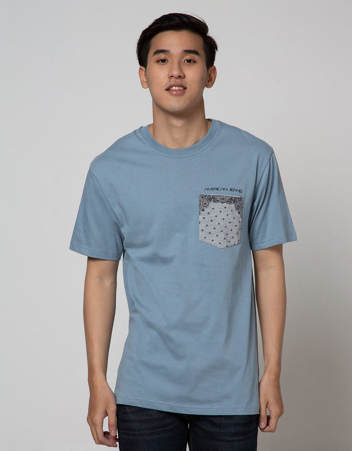 American Jeans Short Sleeve T-Shirt Pocket Parsley