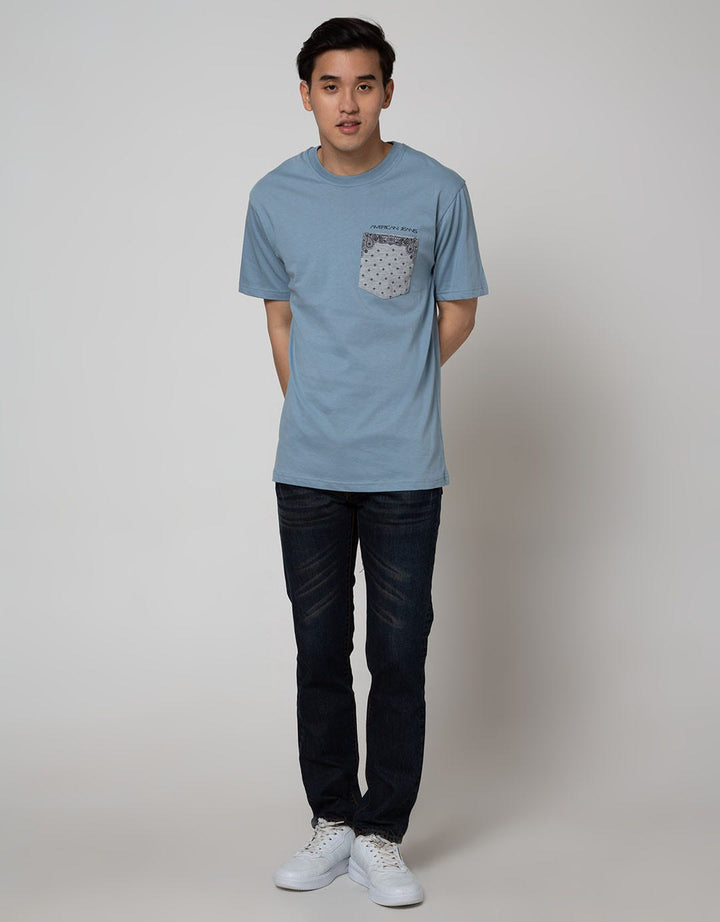 American Jeans Short Sleeve T-Shirt Pocket Parsley