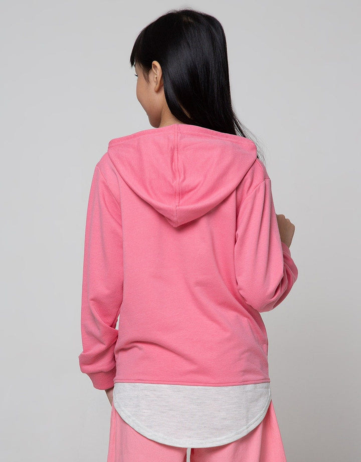 Nevada Sweatshirt Hoodie Comb Woven Print Glitter
