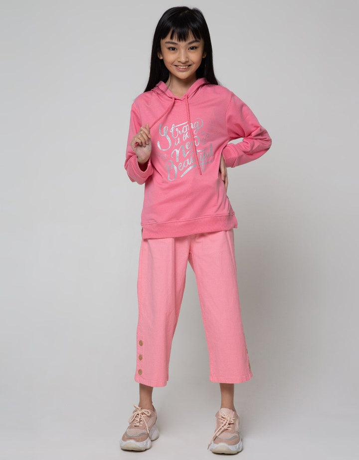 Nevada Sweatshirt Hoodie Comb Woven Print Glitter