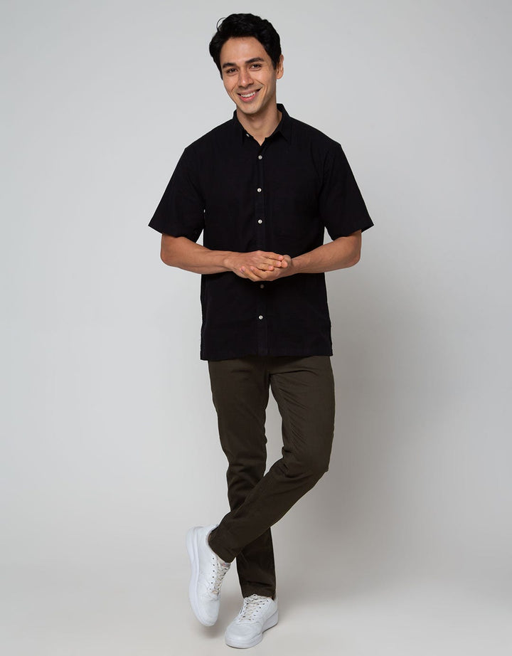 Scotch Pria Pendek Kemeja Linen