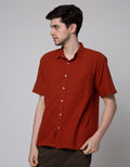 Scotch Plain Linen Kemeja Pria