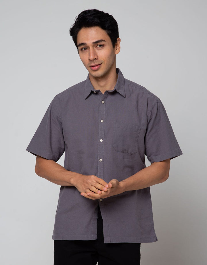 Scotch Kemeja Linen Pendek Pria
