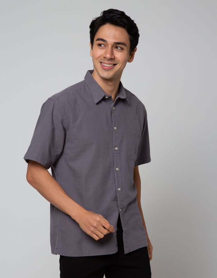 Scotch Kemeja Linen Pendek Pria