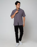 Scotch Kemeja Linen Pendek Pria