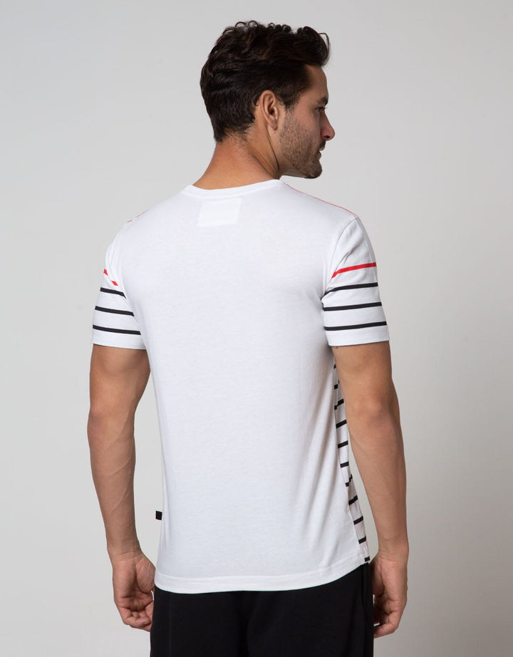 Cardinal Jeans T-Shirt Oblong Short Sleeve Stripes