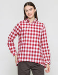 Cardinal Girl Asymmetric Button Down Women's Shirt
