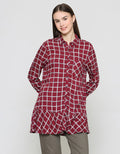 Cardinal Girl Square Kombinasi Kemeja Wanita