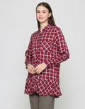 Cardinal Girl Square Kombinasi Kemeja Wanita