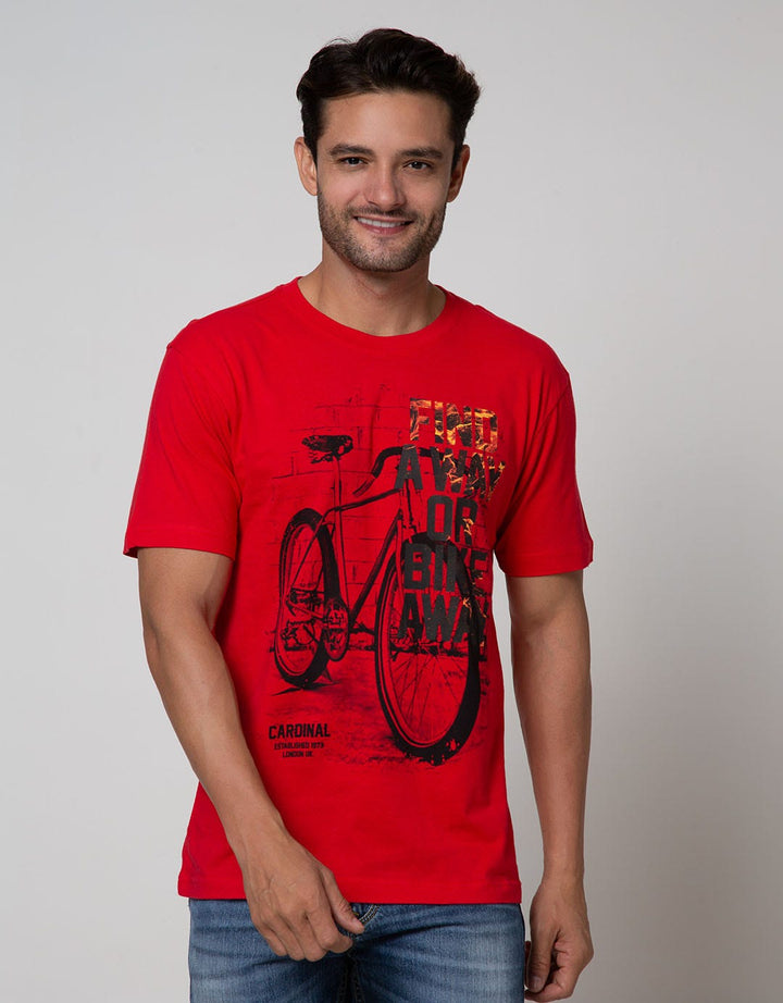 Cardinal Jeans Bike Short Sleeve T-Shirt