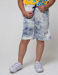 Little M Short Pants Knit Karet Print Tiedye