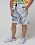 Little M Short Pants Knit Karet Print Tiedye